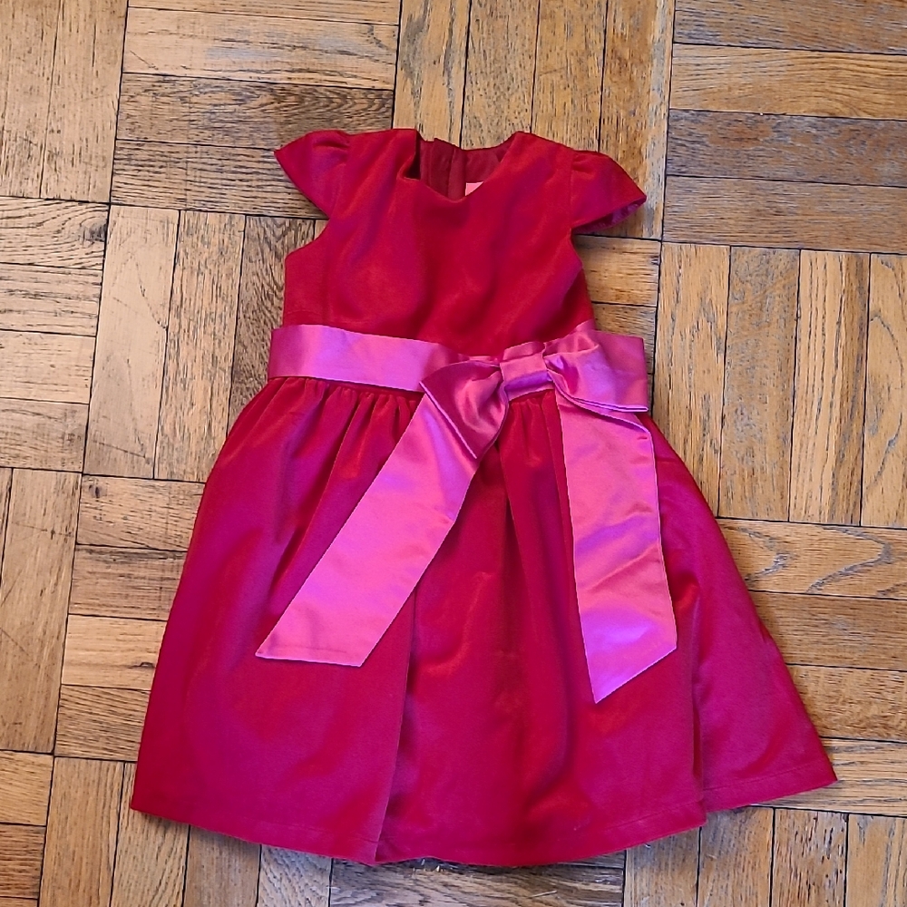 Charming Pink Kids Dress with Bow Holly Haste London Age 4